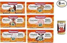 Plasmon Carne Test Pack 6 x (2 x 80 g) su itališka mėsa, 100 % natūrali, be krakmolo ir kambarių + itališka gurmaniška Polpa 400 g