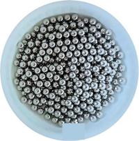 Plastikiniai guoliai, 3,5 mm, AISI 304 nerūdijančio plieno rutuliai, 100 klasės (500 vnt.)