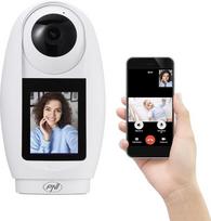 PNI IP733 3 MP vaizdo stebėjimo kamera, dvikryptis garso ir vaizdo perdavimas, su „Bluetooth“ skambinimo mygtuku, ekranu ir kūdikių stebėjimo funkcija