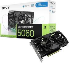 PNY „GeForce RTX™ 5060“ 8GB OC vaizdo plokštė su dviem ventiliatoriais ir DLSS 4 technologija