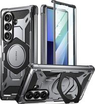 Poetinis „Samsung Galaxy Z Fold 7“ dėklas su „Spartan“ vyrio apsauga, magnetiniu žiedu, reguliuojamu stovu ir įmontuotu ekrano apsauginiu sluoksniu; suderinamas su „MagSafe“; itin tvirtas, visą korpusą dengiantis telefono dėklas