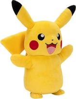 Pokémon PKW2365-28 cm prabangus pliušinis žaislas - Pikachu, oficialus pliušinis žaislas su judesiais, šviesa ir garsu