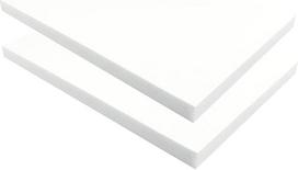 Polistireno putų blokai rankdarbiams ir modeliavimui – didelio tankio putų plokštės meniniams projektams (50 cm x 60 cm) (baltos, storis 2 mm) 2 vnt.