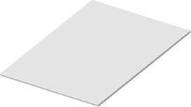 Polistireno putų plokštė, polistireno putų plokštės, PVC putų plokštės, baltos, įvairių dydžių, 32 vnt. (5 vnt. 400x600x2 mm)