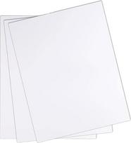 Polistireno putų plokštė, PVC putų plokštė, 9 mm storio, balta, įvairių dydžių, 3 vnt. pakuotė (0,9 x 40 x 60 cm)