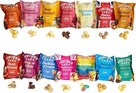 Popcorn Shed Mix (14 vnt.) - 7 skirtingų skonių, be glitimo, natūralūs ir vegetariški užkandžiai