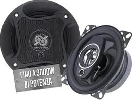 Poros automobilinių garsiakalbių 10 cm iki 300 W su garsiakalbių tinkleliu ir 4 omų varža