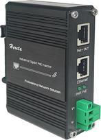 Pramoninio lygio Gigabit PoE+ maitinimo šaltinis, 60 W, didelės galios, atitinkantis IEEE802.3af/at standartą, 12–48 V DC įėjimas, IP40 aliuminio korpusas su apsauga nuo viršįtampio, DIN bėgelis, montavimas ant sienos, nuo -40 °C iki 80 °C