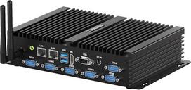 Pramoninis kompiuteris be ventiliatoriaus, „Mini PC“ su „Core i5 8250U“ procesoriumi, 6 RS232 COM jungtimis, 16GB RAM ir 256GB SSD | HD, VGA, „Wi-Fi“, dvi 2,5G LAN jungtys, įterptinis pramoninis kompiuteris su „i5“ procesoriumi, 4G SIM lizdas, VESA, pra