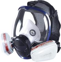 Prassia 16 in 1 dujokaukė, viso veido kaukė su filtru, pramoninė dulkių kaukė purškimui, šlifavimui, respiratorinė kaukė nuo dujų, garų, dalelių, dažymo kaukė dažų purškimui, graffiti