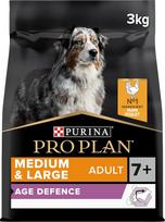 PRO PLAN 7+ suaugusiems vidutinio ir didelio dydžio šunims skirtas sausas šunų maistas su vištiena, 3 kg | sausas šunų maistas