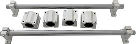 Profesionalus 20 mm skersmens tiesinis apvalus velenas, chromuotas bėgis, guolio blokas SCS20UU, veleno atrama SK20, CNC staklių detalės (800 mm)