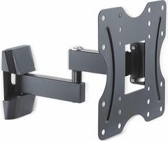 PureMounts FM11-200 Wandhalterung für TV Geräte mit 58-107cm (23-42"), VESA: 200x200, neigbar: 3°/-10°, schwenkbar: +/-90°, Wandabstand: 56-300mm, Traglast max: 30 kg, schwarz