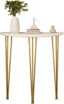 Pusiau migdolinis minkštasuolis Mid-Century-Modern-Stil, šmaikštus 3 dalių minkštasuolis iš masyvinio poliesterio, skirtas flirtui, patalpoms ir kambariui, paprastas montavimas(Gold,60cm)