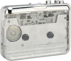 PUSOKEI Portable Cassette Player, FM Radio, Audio Music USB Cassette to MP3 Converter, Walkman Cassette Player with 3.5 mm Headphone Jack, 2 AA Batteries or USB Power Supply