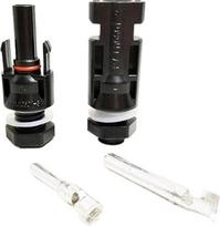 PV saulės modulių montavimo jungtis, IP68, 1000 V, 30/45 A, kištukas ir lizdas bei keitiklis, fotovoltika, 2,5/4/6 mm² (atsitiktinė spalva – juoda arba mėlyna, 1 vnt.)