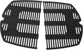Q300 ketaus kepimo grotelės, skirtos "Weber" Q300, Q320, Q3000, Q3200, 57060001, 586002, 404341, 45 x 32 cm ketaus grotelių atsarginės dalys, skirtos "Weber" 7646, 7584, 2 vnt.