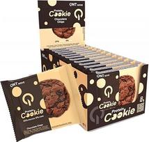 QNT baltyminiai sausainiai (12 x 60 g) su šokolado drožlėmis