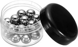 QUARKZMAN 20 vnt. 12,7 mm (1/2 colio) rutuliniai guoliai, 304 nerūdijančio plieno rutuliai, G100 tikslūs rutuliai