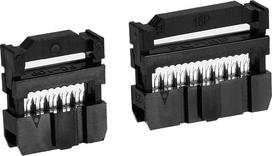 QUARKZMAN 25 komplektai IDC kabelių jungčių (moteriškos) su 2,54 mm žingsniu | FC-16P (8 kontaktų), FC-10P (10 kontaktų)