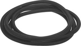 QUARKZMAN Dviejų dalių kabelio kanalo vamzdis, 1" (23 mm) vidinis skersmuo, 20 pėdų (6 m) ilgio, atsparus karščiui ir šalčiui nuo -40 °F iki 257 °F, lankstus plastikinis kabelio kanalas, skirtas kabeliams apsaugoti, juodos spalvos