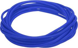 QUARKZMAN Dviejų dalių kabelio kanalo vamzdis, 3/8" (10 mm) vidinis skersmuo, 50 pėdų (15 m) ilgio, atsparus karščiui ir šalčiui nuo -40 °F iki 257 °F, lankstus plastikinis vamzdis, skirtas kabeliams apsaugoti, mėlynos spalvos