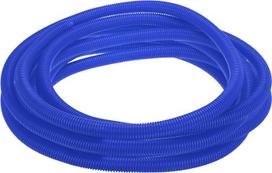 QUARKZMAN Dviejų dalių kabelių kanalo vamzdis, 1" (23 mm) vidinis skersmuo, 50 pėdų (15 m), atsparus karščiui– atsparus karščiui ir šalčiui nuo -40 °F iki 257 °F; lankstus plastikinis vamzdis, skirtas elektros kabeliams apsaugoti, mėlynos spalvos