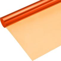QUARKZMAN spalvotas gelinis filtrinis popierius su PVC plėvele, 100 x 100 cm, oranžinis 85, skirtas fotostudijai, raudonai šviesai