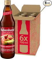 RABENHORST „For the Immune System“, 6 vnt. pakuotė (6 x 700 ml) – įvairių vaisių sultys su cinku ir vitaminu C, stiprinančios imuninę sistemą