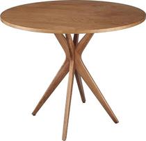 RAGABA JUBI apvalus medinis valgomojo stalas, 90 cm, ąžuolas