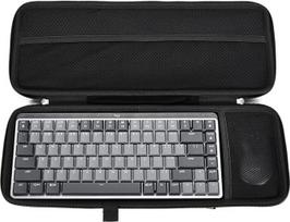 RAIACE kietasis dėklas, skirtas „Logitech MX Mechanical Mini“ belaidžiai klaviatūrai su apšvietimu ir „Anywhere 3“ kompaktiškai pelei. Tik dėklas. – Juodas
