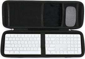 RAIACE kietasis dėklas, skirtas tik „Apple Magic Keyboard“ ir „Magic Mouse“ – juodos spalvos (su juodu pamušalu)