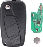 Raktas Nuotolinio valdymo automobilio raktas 3 mygtukai Perdavimo blokas 433 MHz ID46 su elektronine kortele Atsakiklio korpusas Frezavimo baterija Grande Punto 199 Panda 169 Ducato 230 Ulysse 179 Bravo Stilo