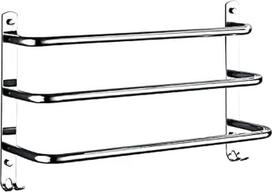 Rankšluosčių laikiklis Chrome Rankšluosčių laikiklis iš nerūdijančio plieno su kabliuku Rankšluosčių laikiklis Vonios kambarys 60 cm Rankšluosčių laikiklis vonios kambariui Virtuvė Tualetas