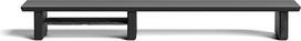 Rašomojo stalo lentyna "Cockpit Dual Monitor Setup Stand" juodos medienos rašomojo stalo organizatorius - juoda mediena, Medium v2, 36"