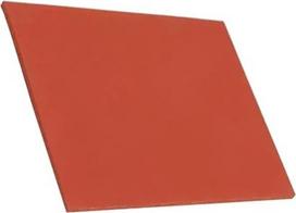 Raudona, atspari karščiui silikoninė putų plokštė, 100x100x20 mm, presavimo kilimėlis laminavimo mašinai