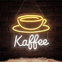 Rayong LED neono iškaba „Coffee Light“ – reklaminė LED iškaba su neono apšvietimu, skirta kavinės sienų dekoravimui – šviesos iškaba