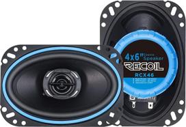 RECOIL RCX-46 10 x 15 cm (4 x 6 colių) automobilių koaksialiniai garsiakalbiai, 2-jų kelių „Hi-Fi“ pora