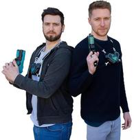 RED5 elektroninis „Laser Tag“ – dviejų žaidėjų lazerinių ginklų ir krūtinės apsaugų rinkinys su šviesomis, garsais ir vibracija