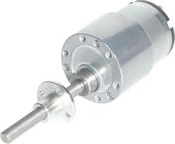 Reduktoriaus variklis 12 V 24 DC 520, mini metalinis variklis, 7960 aps/min, elektrinis ilgasis velenas M6 (12 V su flanšu, 600 aps/min)