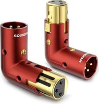 Reguliuojamas 90° XLR adapteris, 2 vnt.