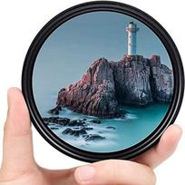 Reguliuojamo neutralaus tankio (ND) filtras, reguliuojamas nuo 2 iki 400, nuo ND2 iki ND400 (8 diafragmos), skirtas „Canon“, „Nikon“ ir „Sony“ DSLR fotoaparatams, su laikymo dėžute (72 mm)