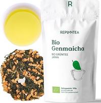 REPLANTEA Ekologiška žalioji arbata Genmaicha Loose 100 g, japoniška žalioji arbata su skrudintais ryžiais, švelnaus riešutų skonio, tradicinis patiekalas su nedideliu kofeino kiekiu