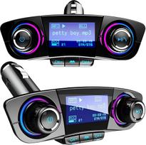 Retoo 8in1 Bluetooth TF/SD LCD automobilinis siųstuvas cigarečių uždegiklio lizdui