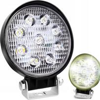 Retoo Halogeninė darbo lempa apvali Ø 10 cm 9 LED 12 V 27 W