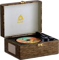 Retro CD grotuvas su „Bluetooth“ garsiakalbiu ir baterija