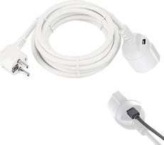 REV 0016700114 Apsauginis kontaktinis prailginimo kabelis, 3 m, su USB jungtimi, baltas