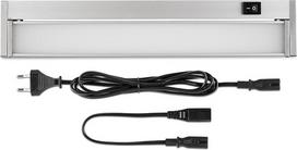 REV TERRA LED šviestuvas po spintele virtuvėje, 8 W, 600 lm, išplėstinis, 35 cm, sidabrinis