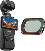 REYGEAK magnetinių filtrų rinkinys DJI Osmo Pocket 3, 4 ND16/N64/ND256/CPL filtrų rinkinys, suderinamas su DJI Osmo Pocket 3 fotoaparato priedais (žvaigždžių filtras)