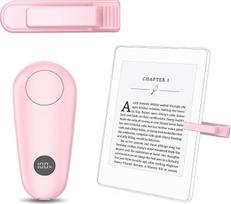 RF nuotolinio valdymo pultas, skirtas skaityti „Kindle Paperwhite Oasis Scribe“, puslapių pervertimui telefone, „iOS“ ir „Android“ planšetiniuose kompiuteriuose, telefono valdymui, fotoaparato ir vaizdo įrašymo funkcijoms (mažas rožinis klipas)